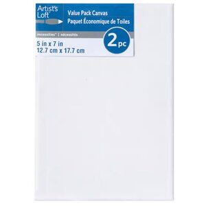 White Canvas Value 2pc Pack
